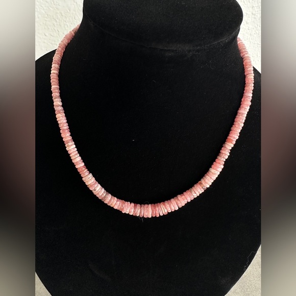 Jay King Rhodochrosite Graduated Bead 18" Sterling Silver Necklace - Picture 3 of 7